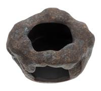 Chauffe-théière en Céramique Marron Bougie, Base Isolante | Rétention de Chaleur, Fond Antidérapant, Design Creux, pour Théières, Petits Plats et Table D’hôtel
