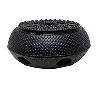 Chauffe-théière en fonte massif noir - 13,5 cm - Chauffe-thé de type japonais - Théière - Soucoupe chauffante