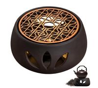 Chauffe-Théière, Réchaud pour Théière, Teapot Warmer, Socle Chauffant pour Théière avec Tapis De Poêle pour Réchauffer des Boissons Chaudes, du Thé, du Lait