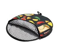 Chauffe-tortilla pour micro-ondes - 30,5 cm - Sac isotherme réutilisable de | Chauffe-tortilla au micro-ondes pour cuisiniers à domicile, mamans occupées, étudiants, propriétaires de camping-cars, fêtes