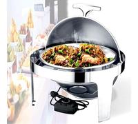 Chauffe-Vaisselle Chauffant électrique, 6l INOX Plats Chauffants pour Restaurants, Réceptions, Fêtes, Fêtes à Domicile