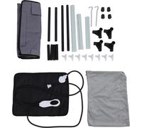 Chauffée Outdoor - maison pour chats abri pliable avec coussin chauffant étanche au vent résistant à la pluie résistant aux griffes isolé pour chats errants à l'extérieur prise US 110 V