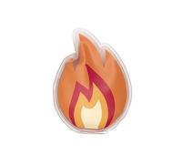 Chaufferette gel forme flamme en PVC à clic réutilisable -