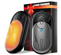 Chaufferette Main Reutilisable 2 Pack, 6000 mAh Chauffage Portable Chauffe Main Rechargeable, Chaufferette Electrique Main, Cadeaux de Noël pour l'extérieur/Camping/Chasse