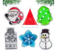 Chaufferette Main Reutilisable, 6 PCS Mini Chauffe-Mains, Chauffe Main de Poche pour Enfant, Chauffe Main, Noel Motif Mini Bouillotte Main, Noël Chauffe Mains Enfant Cadeau pour Enfant Femme Homme