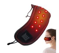 Chaufferette Nasale,Appareil Nasal Rechargeable - 3 Niveaux Sans Fil Lumière Rouge Couverture Nasale Chauffante - Pour le Soulagement de la Congestion Sinusale et le Confort Respiratoire