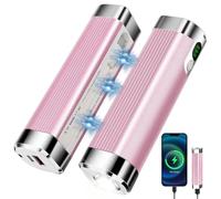 Chaufferette Rechargeable, 2, Chauffe-mains Portable de Poche de 10000 mAh, Chaufferette Électrique Magnétique Rechargeable par USB 3-en-1 avec 3 Niveaux de Chaleur, Cadeaux d'hiver pour Femmes