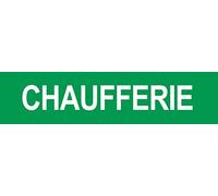 CHAUFFERIE VERT - 29x7cm - Sticker/autocollant