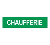 CHAUFFERIE VERT - 29x7cm - Sticker/autocollant