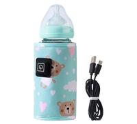 Chauffeur de bouteille pour le lait maternel, réchauffeur de bouteille portable | 3 TEMP RAGIDE RÉMARRAGE RÉGLABLE,Manche de protection légère, radiateur rechargeable du lait maternel pour garçons, fi