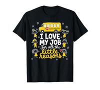 Chauffeur de Bus drôle, J'aime Mon Travail, Petites Raisons pour Retourner à l'école T-Shirt