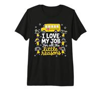 Chauffeur de Bus drôle, J'aime Mon Travail, Petites Raisons pour Retourner à l'école T-Shirt Haut de Gamme