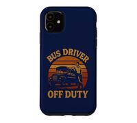 Chauffeur de Bus Off Duty Last Day School Retro Sunset Style années 70 Coque pour iPhone 11