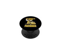 Chauffeur de Camion Long courrier zéro Patience PopSockets PopGrip Adhésif