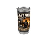 Chauffeur de camion retraité Last Mile Big Rig Trucker Retraite Gobelet isotherme en acier inoxydable double paroi
