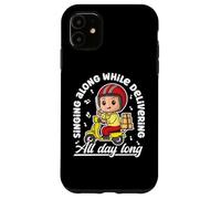 Chauffeur de Livraison de Nourriture électrique Scooter Pizza Courier Coque pour iPhone 11