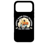 Chauffeur de Livraison de Nourriture électrique Scooter Pizza Courier Coque pour iPhone 17 Pro Max