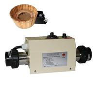 Chauffeur De Piscine Électrique 3KW, Thermostat À Bain À Remous De Bain 220 V, Contrôle Automatique De La Température Est Équipé D'un Thermostat, Éteignez Automatiquement À Haute Température Pour Le B