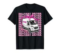 Chauffeur livreur Colis Courrier Livraison Van Girl Coquette T-Shirt