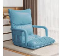 Chauffeuse 1 Place avec Dossier, Chaise de Sol Canapé de Sol Pliable et Réglable, pour Le Salon, la Chambre, la Lecture, Les Jeux Vidéo et la Méditation