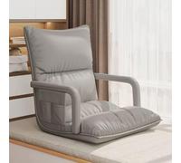 Chauffeuse 1 Place avec Dossier, Chaise de Sol Canapé de Sol Pliable et Réglable, pour Le Salon, la Chambre, la Lecture, Les Jeux Vidéo et la Méditation