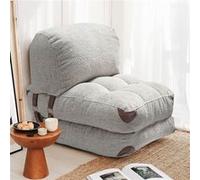Chauffeuse 1 place convertible 80 cm en tissu bouclette gris - NEORA