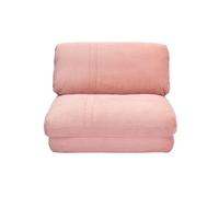 Miliboo Chauffeuse 1 Place Convertible en Tissu Velours côtelé Rose Spencer