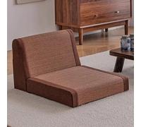 Chauffeuse 1 Place Pliable, Chaise de Sol avec Dossier, Coussin et Siège de Méditation Zen pour Balcon, Baie Vitrée et Salon