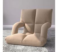 Chauffeuse 1 Place Pliable for Adultes, Chaise de Sol avec Accoudoirs Ergonomiques, Parfait for la Lecture, Les Jeux Vidéo et la Relaxation dans Une Chambre