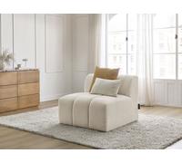 Chauffeuse 1 place pour canapé modulable ANNECY tissu bouclette beige BOBOCHIC 1 places Beige