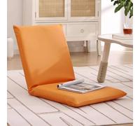 Chauffeuse 1 Place Relax, Chaise de Sol avec Dossier, Fauteuil de Jeu Pliable et Réglable pour Le Camping, Les Jeux Vidéo et la Lecture Au Sol