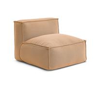 Chauffeuse 1 place sans accoudoir avec bâche de protection pour canapé de jardin modulable BIARRITZ orange BOBOCHIC Orange