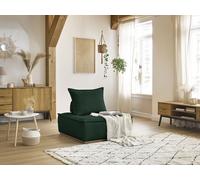 Chauffeuse 1 place sans accoudoirs ELISA vert BOBOCHIC 1 places Vert