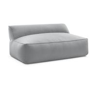 Chauffeuse 2 places sans accoudoir pour canapé de jardin modulable RIVIERA tissu chiné gris clair BOBOCHIC Gris clair