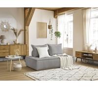 Chauffeuse 2 places sans accoudoirs ELISA gris clair BOBOCHIC 2 places Gris clair