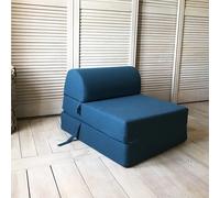 Chauffeuse convertible 1 place Coton - Bleu Canard