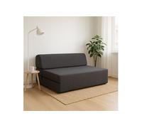 Chauffeuse convertible 2 places en mousse polyester Anthracite