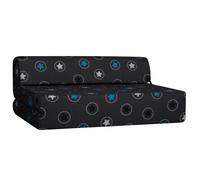 Chauffeuse convertible 2 places en mousse - Terre de Nuit - Anthracite étoile bleu