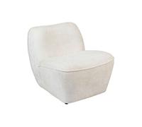 Atmosphera - Chauffeuse en tissu chenille MINARI - Blanc - MINARI Blanc G