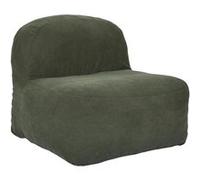 Chauffeuse lounge en mousse et tissu velours vert - GRANT - ALTOBUY Vert