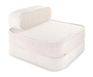 Chauffeuse Marshmallow velours côtelé