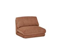 Chauffeuse matelas camel convertible velours côtelé grosse côte 1 place Cosy
