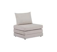 Chauffeuse matelas convertible beige tissu chenille 1 place Fold