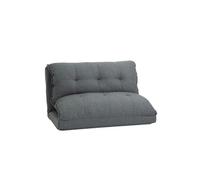 Chauffeuse - matelas d'appoint pliant - fauteuil convertible - inclinaison dossier réglable 13 positions - tissu lin gris