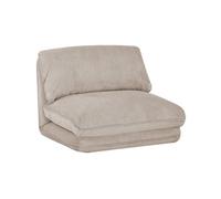 Chauffeuse matelas greige convertible velours côtelé grosse côte 1 place Cosy