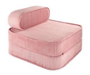 Chauffeuse Pink Mousse velours côtelé