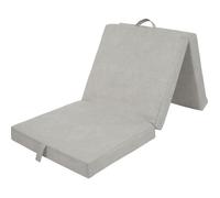 Chauffeuse pliante multi-positions - SAMBA - Mousse et tissu - Beige - 190 x 70 x 9 cm