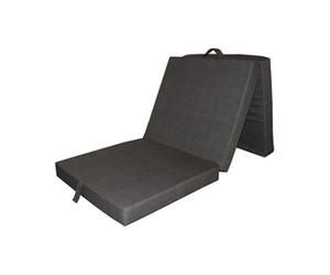 Chauffeuse pliante SAMBA - Multi-position - Gris anthracite - 190 x 70 x 9 cm