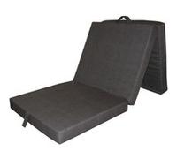 Chauffeuse pliante SAMBA - Multi-position - Gris anthracite - 190 x 70 x 9 cm Gris G