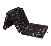 Chauffeuse pliante SAMBA - Multi-position - Motif écriture - 190 x 70 x 9 cm